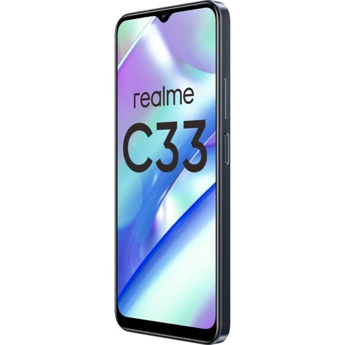 Смартфон Realme C33, 6.5", IPS, 2 sim, 3 Гб, 32 Гб, 50 Мп, 5 Мп, 5000 мАч, черный - фото 51400175