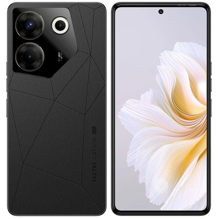 Смартфон Tecno Camon 20 Pro 5G, 6.7", 8 Гб, 256 Гб, 64 Мп, 32 Мп, 2 sim, 5000 мАч, черный - фото 51400206