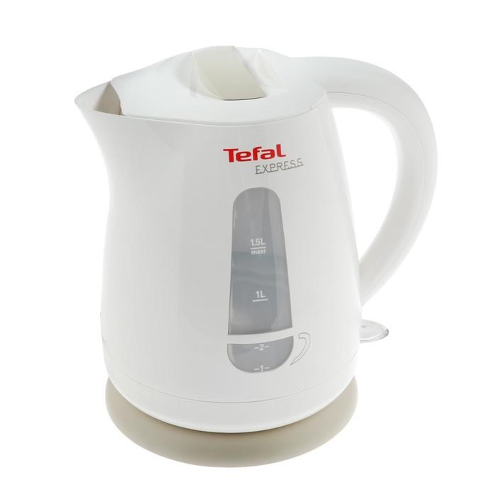 Чайник электрический Tefal Express Plastic KO29913E, пластик, 1.5 л, 2200 Вт, белый - фото 51400762