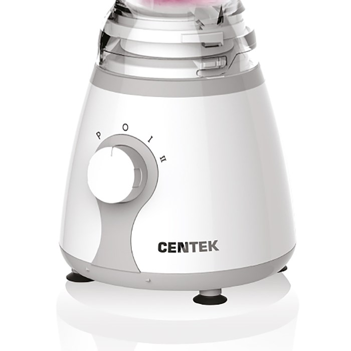 Блендер Centek CT-1326, стационарный, 600Вт, 1.5 л, 5 скорости+импульс.режим, стакан, серый - фото 51401157