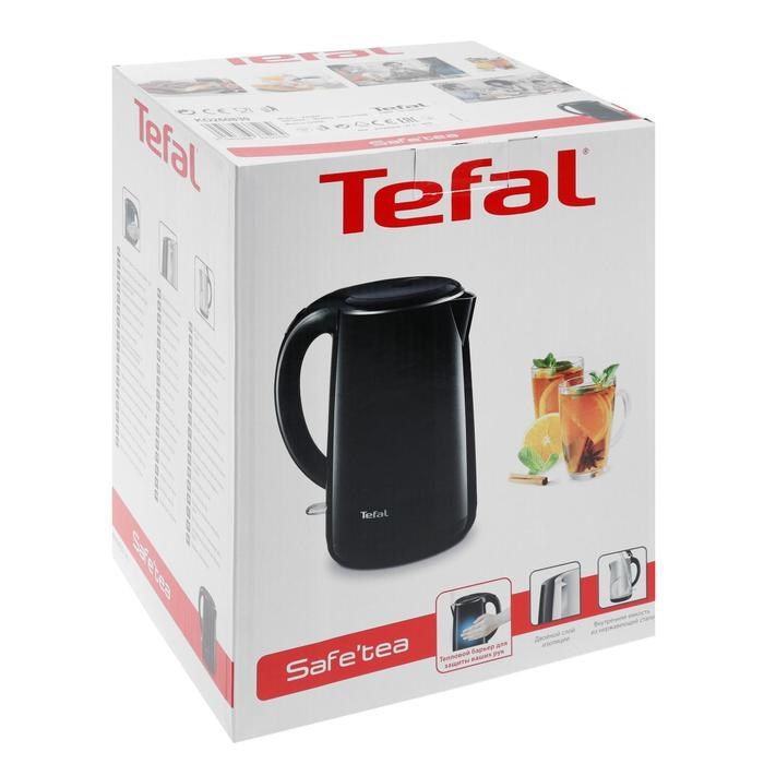 Чайник электрический Tefal KO260830, металл, 1.7 л, 2150 Вт, черный - фото 51401505