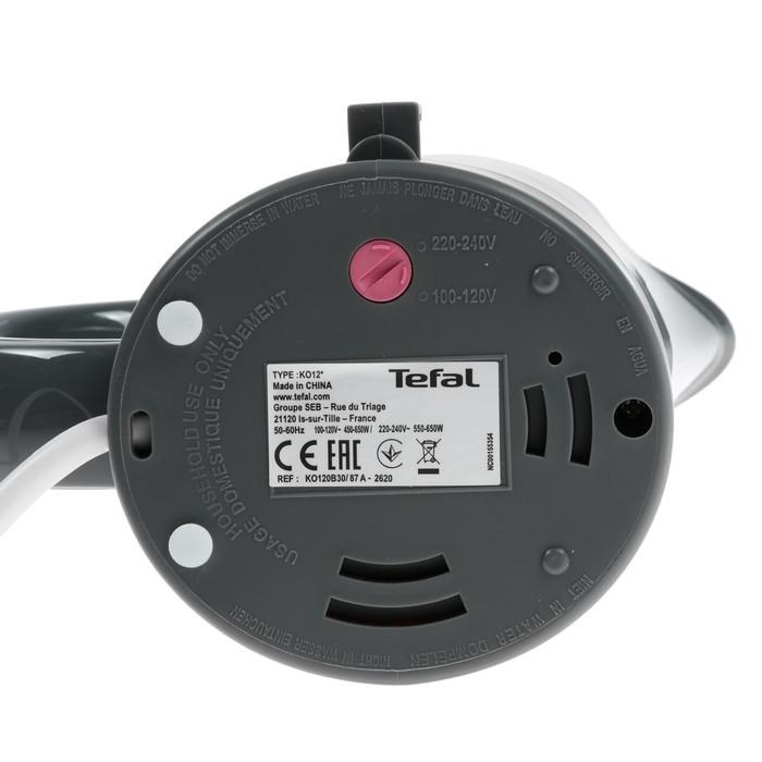 Чайник электрический Tefal KO120B30, пластик, 0.5л, 650Вт, серый - фото 51403774