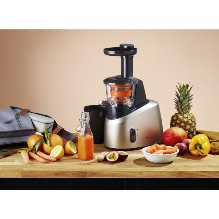 Соковыжималка Moulinex ZU255B10, шнековая, 200 Вт, 0.8 л, серебристая - фото 51405250 Соковыжималка Moulinex ZU255B10, шнековая, 200 Вт, 0.8 л, серебристая - фото 51405250