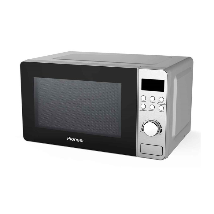 Микроволновая печь Pioneer MW228D, 700 Вт, 8 программ, 5 мощностей, 20 л, серебристая - фото 51405417