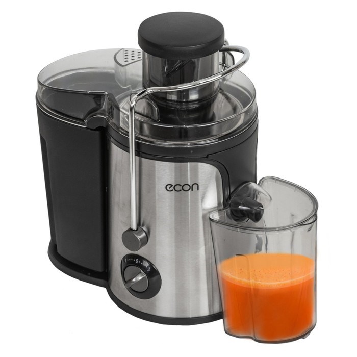 Соковыжималка econ ECO-051JC, 800 Вт, 0.5 л, 2 скорости,чёрно-серебристая - фото 51406656 Соковыжималка econ ECO-051JC, 800 Вт, 0.5 л, 2 скорости,чёрно-серебристая - фото 51406656