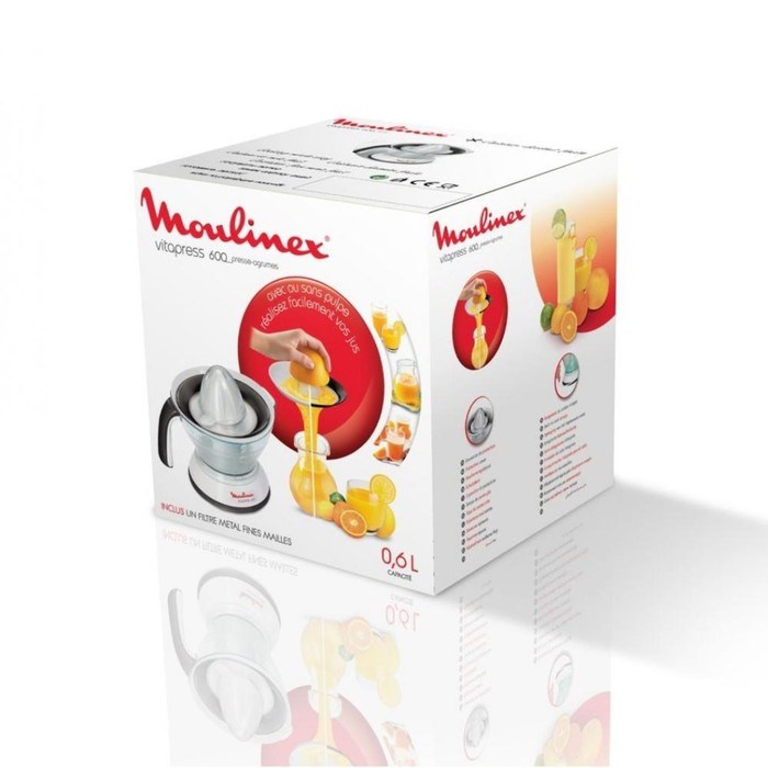 Соковыжималка Moulinex PC300B10, для цитрусовых, 25 Вт, 0.6 мл, белая - фото 51408111 Соковыжималка Moulinex PC300B10, для цитрусовых, 25 Вт, 0.6 мл, белая - фото 51408111