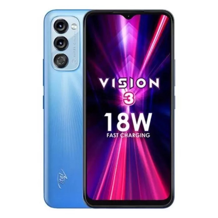 Смартфон Itel Vision 3 LTE, 6.6", 2 Гб, 32 Гб, 8 Мп, 5 Мп, 2 sim, 5000 мАч, NFC, синий - фото 51408466