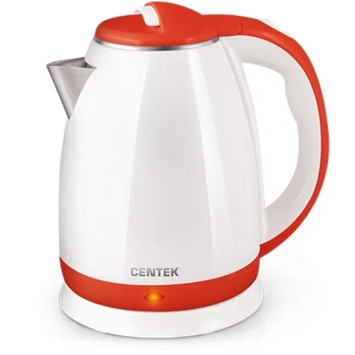 Чайник электрический Centek CT-1026 RED, 1.8 л, 2000 Вт, бело-красный - фото 51410297