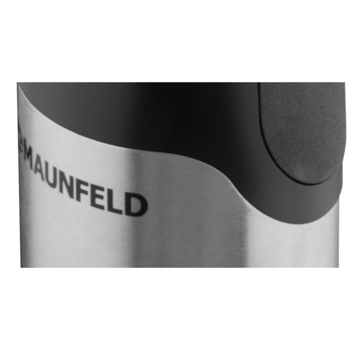 Блендер MAUNFELD MF-123SB PRO, погружной, 1000 Вт, 0.8 л, 4 скорости, 7 насадок, чёрный - фото 51410563