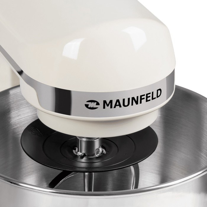 Миксер MAUNFELD MF-431BG, планетарный, 1000 Вт, 5 л, 6 скоростей, бежевый - фото 51410691