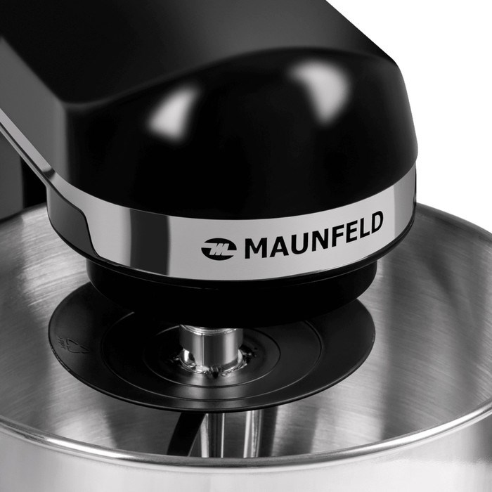 Миксер MAUNFELD MF-431BK, планетарный, 1000 Вт, 5 л, 6 скоростей, чёрный - фото 51410700