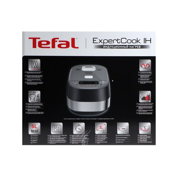 Мультиварка Tefal RK802B32, 1200 Вт, 5 л, 14 программ, антипригарное покрытие, серая - фото 51410912