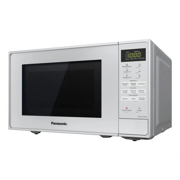 Микроволновая печь Panasonic NN-ST27HMZPE, 20 л, 800 Вт, серебристая - фото 51411571