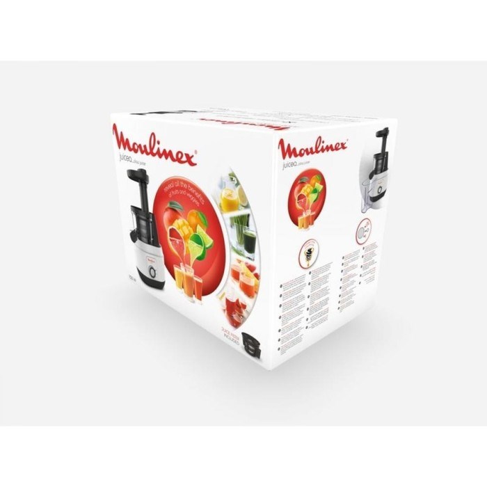 Соковыжималка Moulinex ZU150110, шнековая, 150 Вт, 0.8 л, бело-чёрная - фото 51411701 Соковыжималка Moulinex ZU150110, шнековая, 150 Вт, 0.8 л, бело-чёрная - фото 51411701