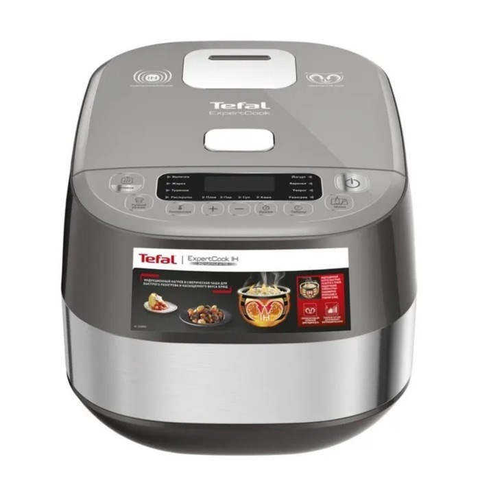 Мультиварка Tefal RK802B32, 1200 Вт, 5 л, 14 программ, антипригарное покрытие, серая - фото 51411705