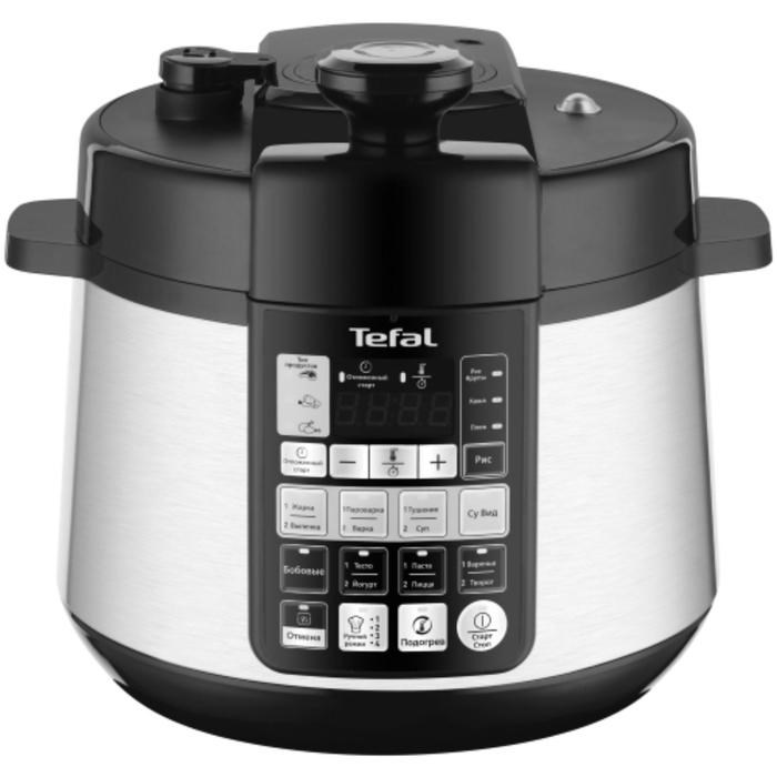 Мультиварка Tefal CY621D32, 1000 Вт, 4.8 л, 32 программы, чёрно-серебристая - фото 51412000