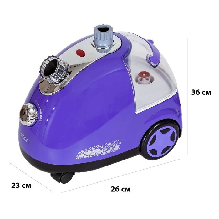 Отпариватель ECON ECO-BI1702S, напольный, 1700 Вт, 1500 мл, 40 г/мин, шнур 1.8 м, фиолетовый 78669 - фото 51412123 Отпариватель ECON ECO-BI1702S, напольный, 1700 Вт, 1500 мл, 40 г/мин, шнур 1.8 м, фиолетовый 78669 - фото 51412123