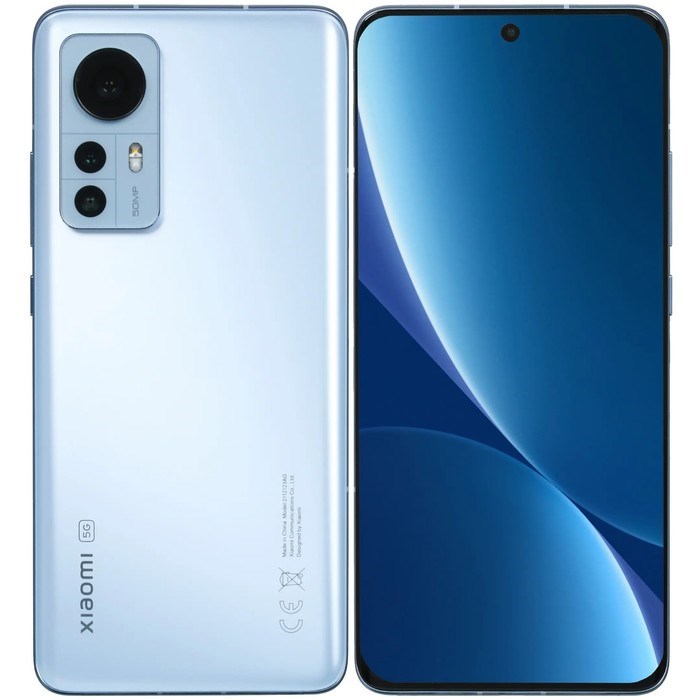 Смартфон Xiaomi 12X RU, 6.28", Amoled, 8 Гб, 256 Гб, 50 Мп, 32 Мп, 4500 мАч, NFC, синий - фото 51412130