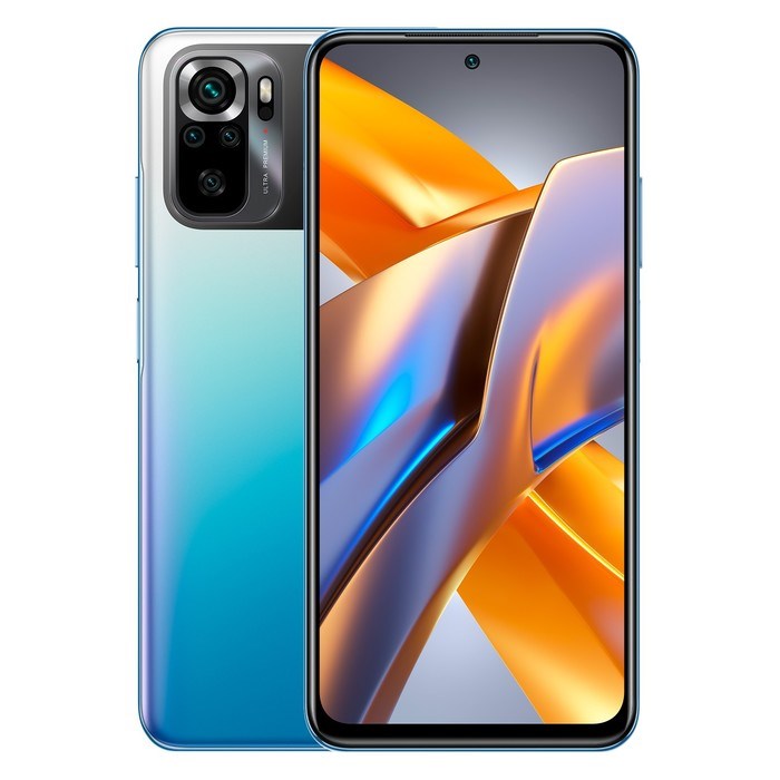 Смартфон Xiaomi POCO M5S NFC RU, 6.43'', Amoled, 4 Гб, 128 Гб, 64 Мп, 13 Мп, 5000мАч, синий - фото 51412282