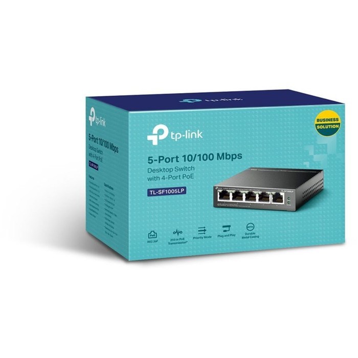 Коммутатор TP-Link TL-SF1005LP, неуправляемый, 5x10/100BASE-TX - фото 51412434