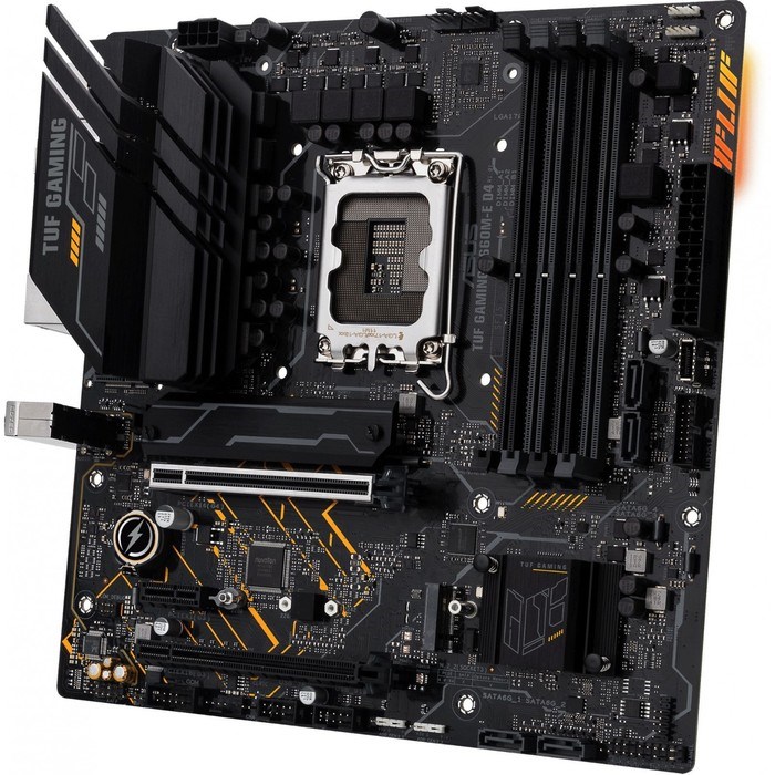 Материнская плата Asus TUF GAMING B660M-E D4, LGA1700, B660, 4хDDR4, HDMI, DP, mATX - фото 51412561