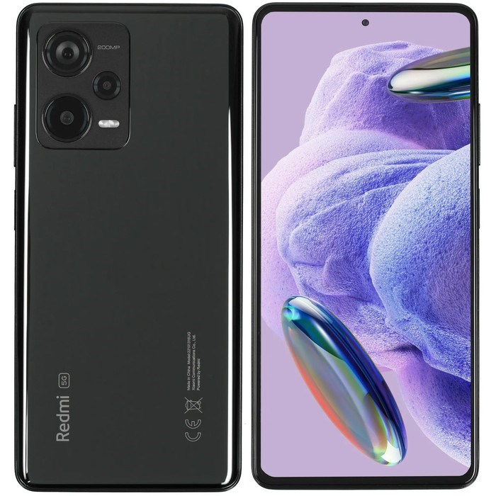 Смартфон Xiaomi Redmi Note 12 Pro+ 5G RU, 6.67",8Гб, 256Гб, 200Мп,16Мп, NFC, 5000мАч, черный - фото 51412647