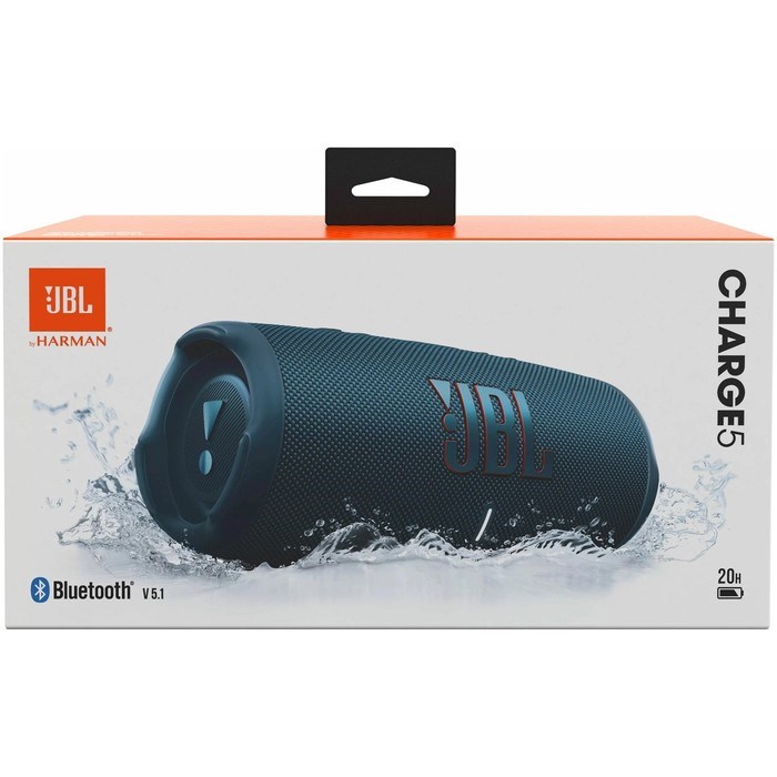 Портативная колонка JBL Charge 5, 40 Вт, BT 5.1, режим TWS, Power Bank, IP67, 7500мАч, синяя - фото 51412690