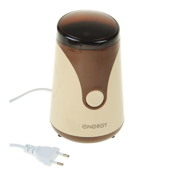Кофемолка ENERGY EN-106, электрическая, 150 Вт, 50 г, коричневая - фото 51412899