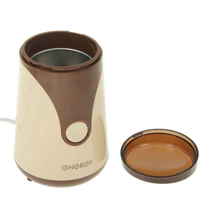 Кофемолка ENERGY EN-106, электрическая, 150 Вт, 50 г, коричневая - фото 51412901