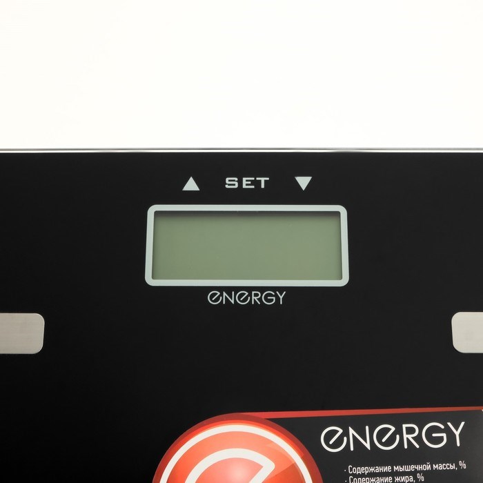 Весы напольные ENERGY EN-407, диагностические, до 180 кг, 2хААА, стекло, чёрные - фото 51413539