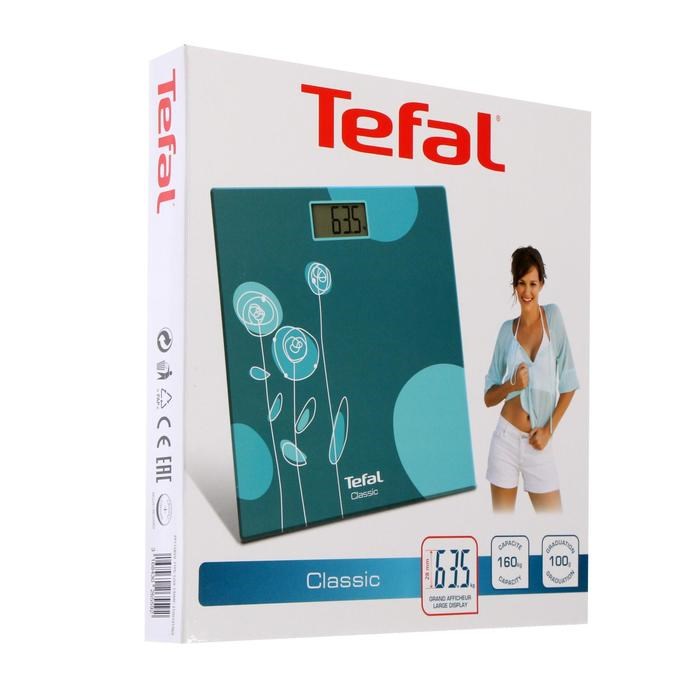 Весы напольные Tefal PP1533V0, электронные, до 160 кг, бирюзовые - фото 51413994