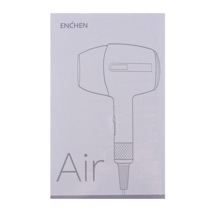 Фен Enchen AIR Hair dryer Basic, 900 Вт, 2 скорости, 2 режима, хол. воздух, белый - фото 51415396