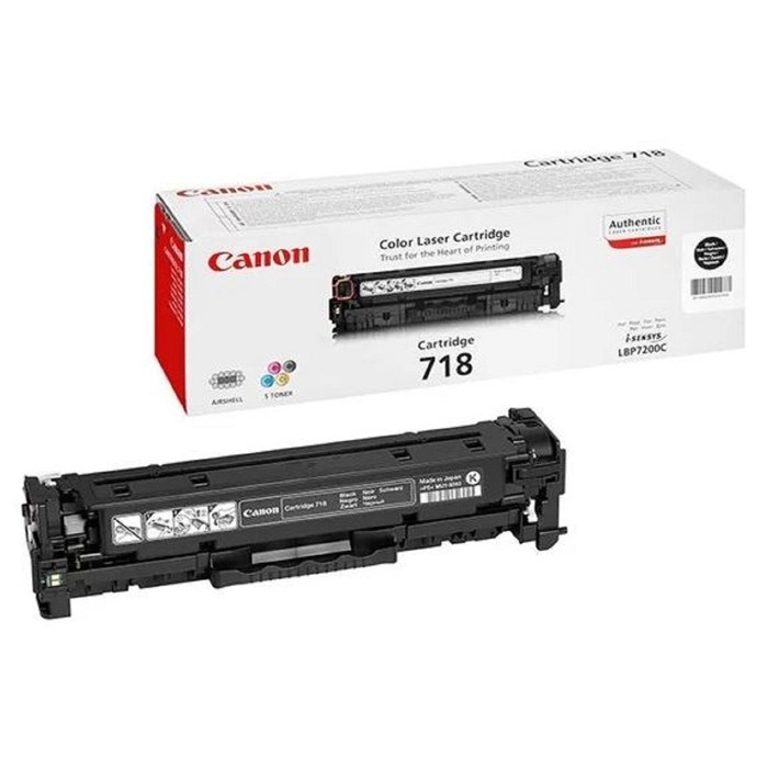 Картридж Canon 718BK 2662B002 для LBP7200/MF8330/8350 (3400k), черный - фото 51416014