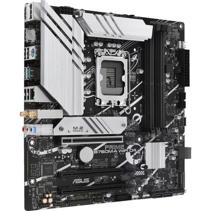 Материнская плата Asus PRIME B760M-A WIFI D4, LGA1700, B760, 4хDDR4, HDMI, DP, mATX - фото 51416267