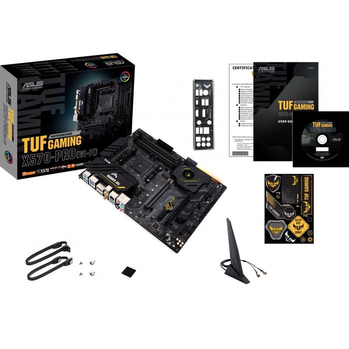 Материнская плата Asus TUF GAMING X570-PRO WI-FI, AM4, X570, 4хDDR4, HDMI, DP, ATX - фото 51416278