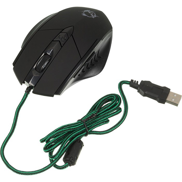 Мышь Оклик 815G INFERNO черный оптическая (2400dpi) USB (6but) - фото 51416764