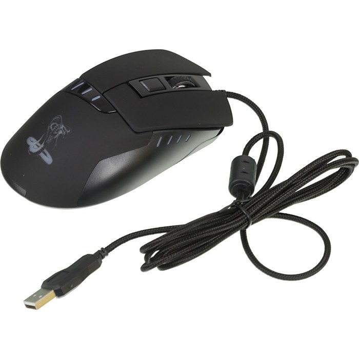 Мышь Оклик 865G Snake черный оптическая (2400dpi) USB (6but) - фото 51416775