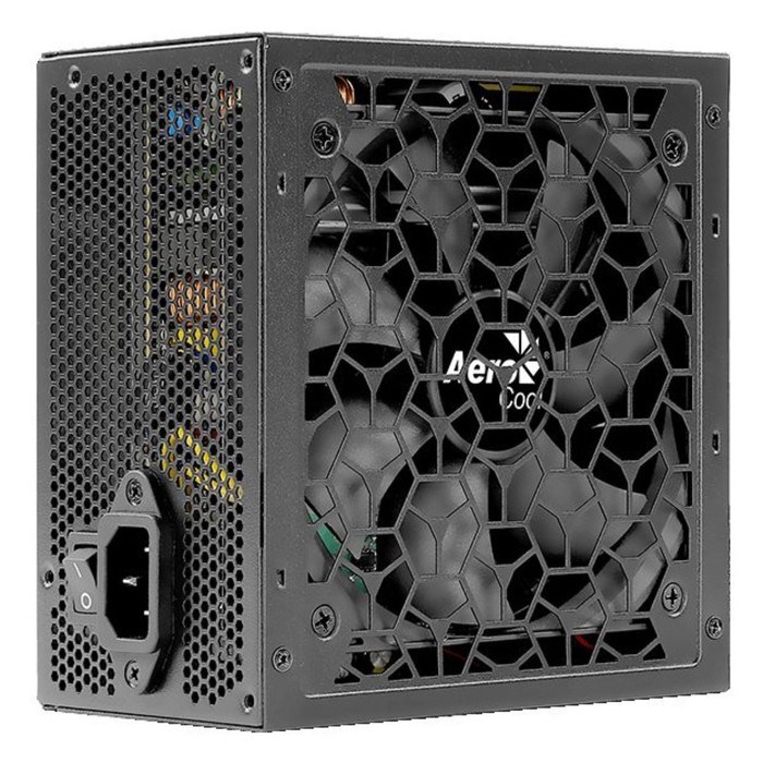 Блок питания Aerocool ATX 700W AERO WHITE 80+ (24+4+4pin) APFC 120mm fan 5xSATA RTL - фото 51417870