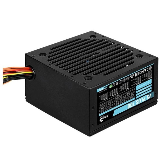 Блок питания Aerocool ATX 700W VX PLUS 700W (24+4+4pin) APFC 120mm fan 4xSATA RTL - фото 51417887