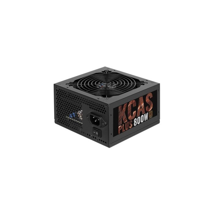 Блок питания Aerocool ATX 800W KCAS PLUS 800 80+ bronze (24+4+4pin) APFC 120mm fan 7xSATA RT   10044 - фото 51417901