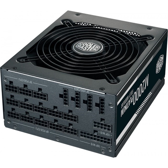 Блок питания Cooler Master ATX 2000W M2000 80+ platinum (24+8+4+4pin) APFC 135mm fan 12xSATA   10044 - фото 51417937