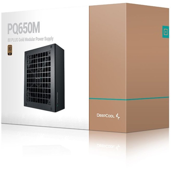 Блок питания Deepcool ATX 650W PQ650M 80+ gold 24+2x(4+4) pin APFC 120mm fan 8xSATA RTL - фото 51418031