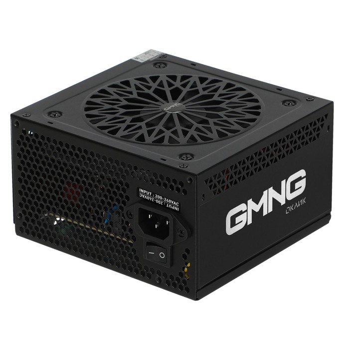 Блок питания GMNG ATX 600W PSU-600W-80+ 80+ (24+4+4pin) APFC 120mm fan 6xSATA RTL - фото 51418177