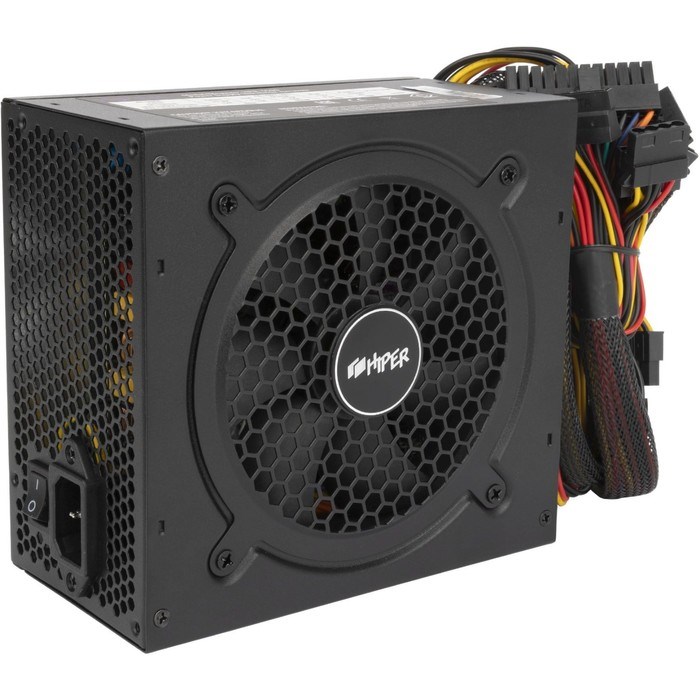 Блок питания Hiper ATX 600W HPB-600D 80+ bronze (24+4+4pin) APFC 120mm fan 6xSATA - фото 51418246