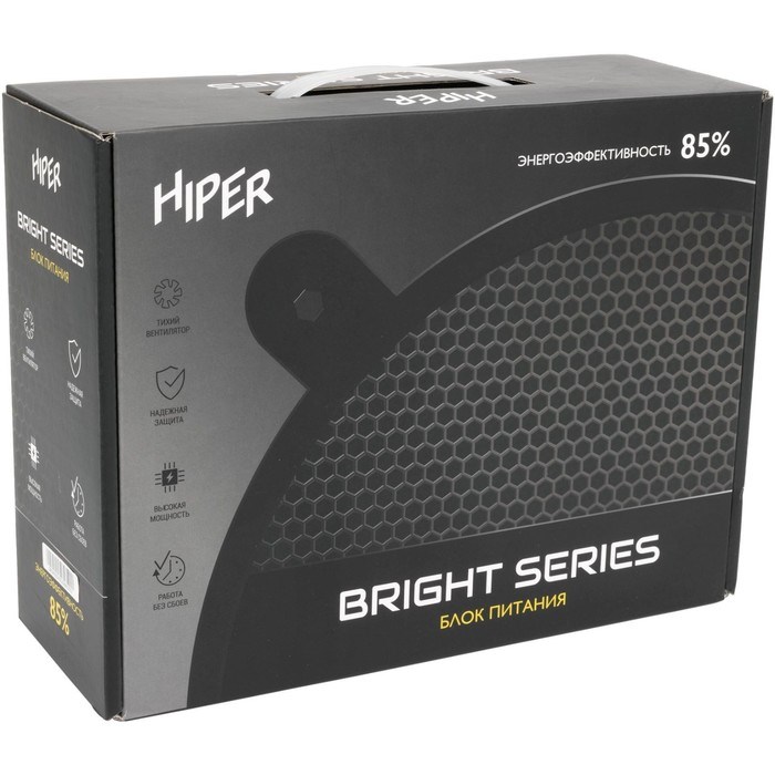 Блок питания Hiper ATX 600W HPB-600D 80+ bronze (24+4+4pin) APFC 120mm fan 6xSATA - фото 51418252