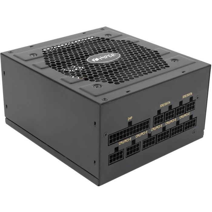 Блок питания Hiper ATX 600W HPB-600FMK2 80+ gold (24+4+4pin) APFC 120mm fan 6xSATA Cab Manag   10044 - фото 51418256