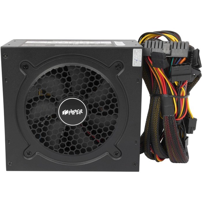 Блок питания Hiper ATX 650W HPB-650D 80+ bronze (24+4+4pin) APFC 120mm fan 6xSATA - фото 51418273