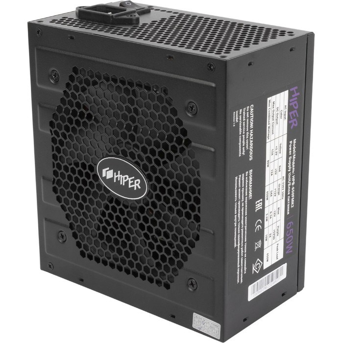 Блок питания Hiper ATX 650W HPB-650FMK2 80+ gold (24+4+4pin) APFC 120mm fan 6xSATA Cab Manag   10044 - фото 51418284