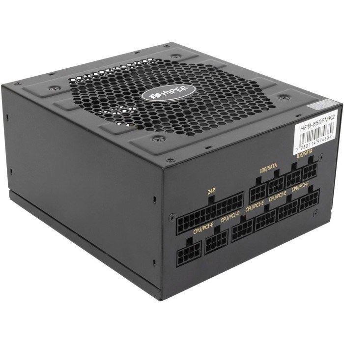 Блок питания Hiper ATX 650W HPB-650FMK2 80+ gold (24+4+4pin) APFC 120mm fan 6xSATA Cab Manag   10044 - фото 51418285