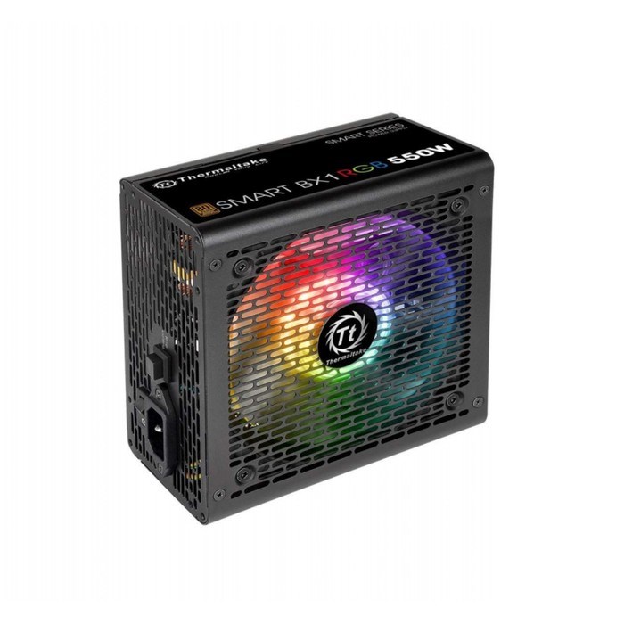 Блок питания Thermaltake ATX 550W Smart BX1 RGB 80+ bronze (24+4+4pin) APFC 120mm fan color   100445 - фото 51418330